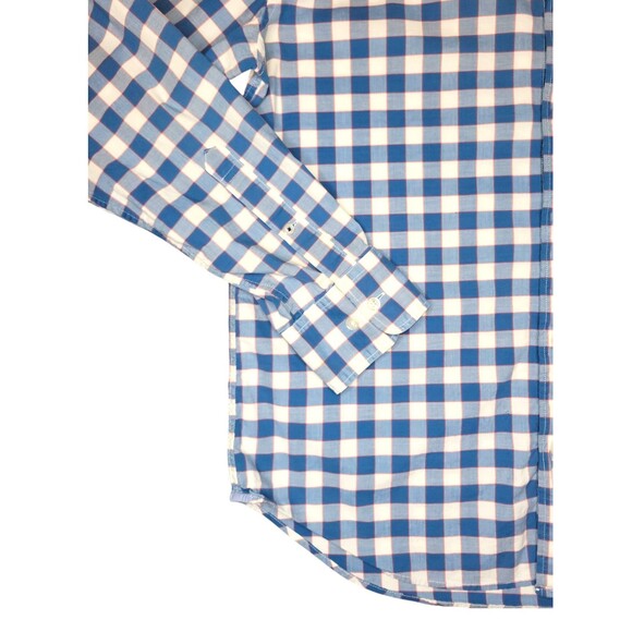 Bonobos Plaid Button Up Shirt Mens LG Blue Long Sleeve Cotton Preppy Casual - Picture 3 of 7
